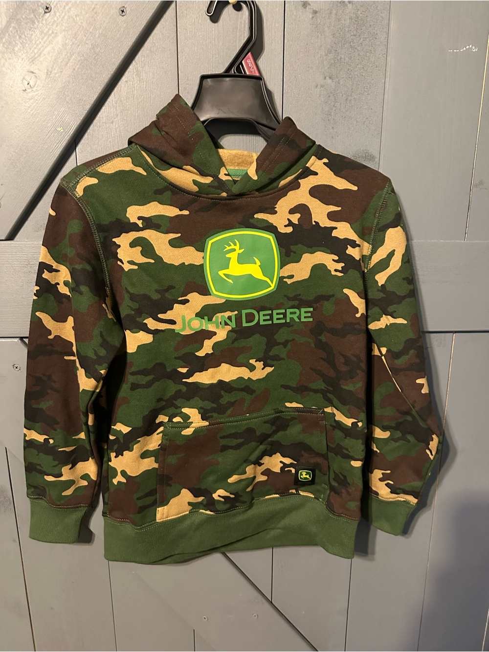 NWT John Deere Boys Size S (6/7) Camouflage Graphic Pullover Hoodie